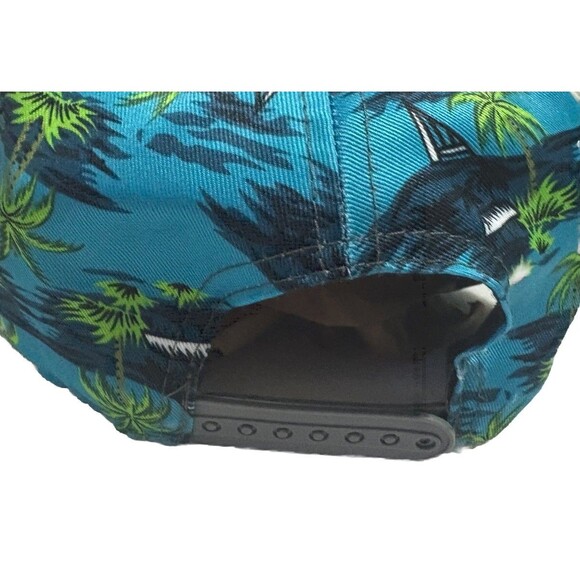 Double Portion Supply Snapback Hat ALOHA Floral Tropical Hawaiian Vaca Black Cap - Picture 10 of 11